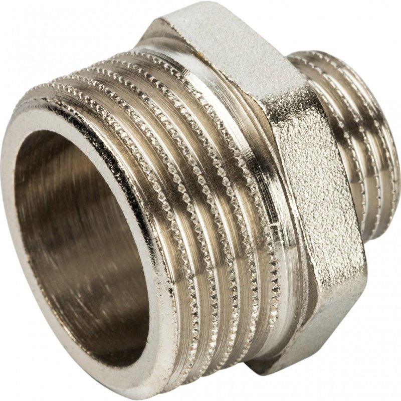 Ниппель переходной НН 1х1/2" никель STOUT SFT0004000112 - Вид №1