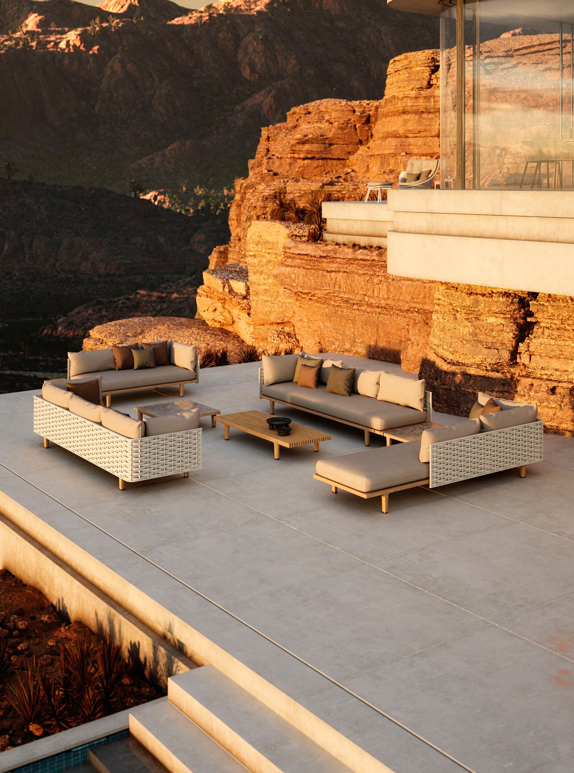 Прямоугольный журнальный столик из тикового дерева DEDON SEALINE ARCH-00050268 - Вид №4