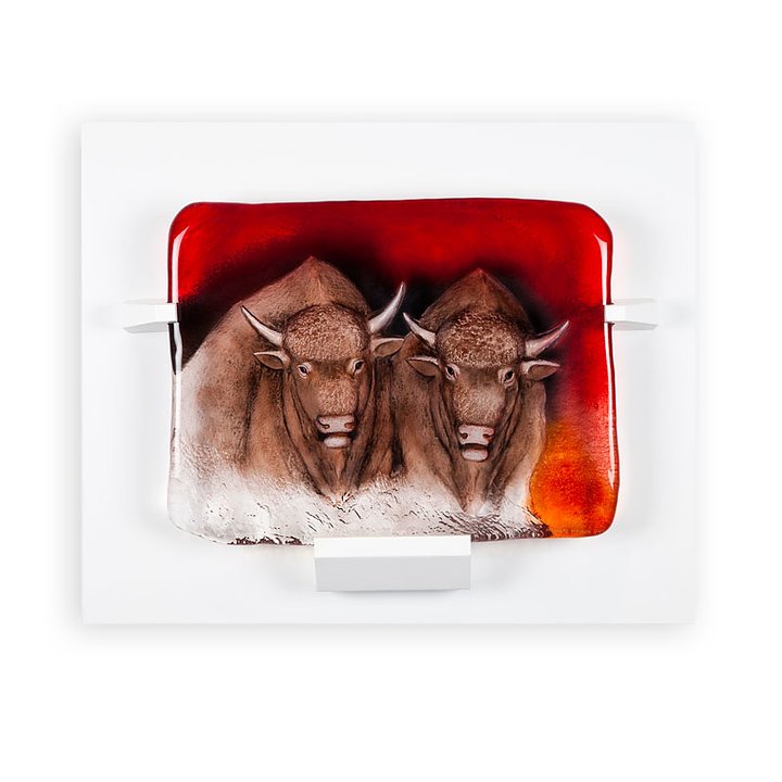 63073 Панно "Сила", красное/коричневое/белое, 540/440 мм Maleras 