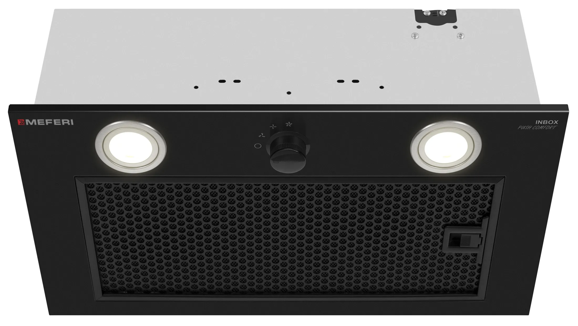 9270630 Вытяжка полновстраиваемая Meferi INBOX52BK PUSH COMFORT черный STDN-0112000
