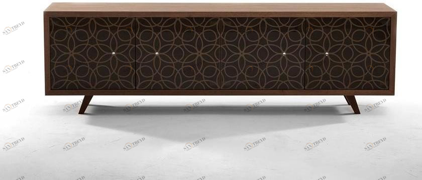 Tonin Casa Комод из дерева и стекла с распашными дверцами Granada sun-id-1472307