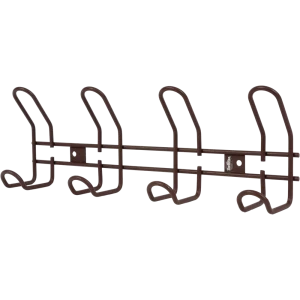 Вешалка настенная SHT-WH14-4 37.5х13 см, металл, цвет коричневый муар
