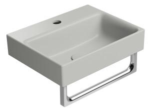 Керамическая прямоугольная подвесная встраиваемая раковина