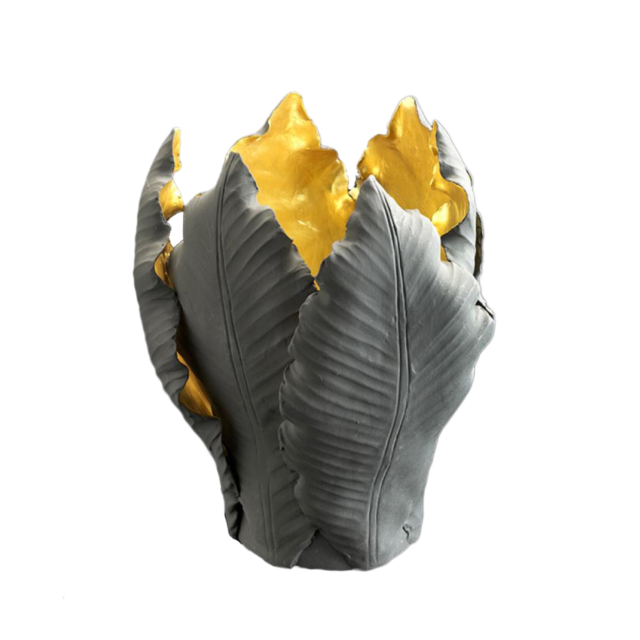 300050-GG ABHIKA ПОДСВЕЧНИК ТЮЛЬПАН GREY/GOLD  - Вид №3