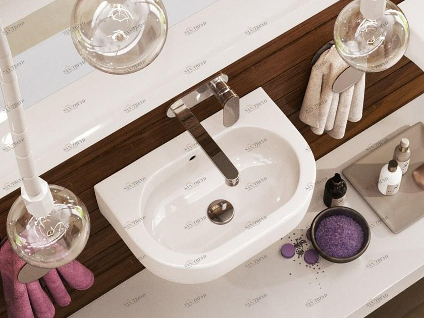 Ps31lm Накладная раковина на столешницу  овальная Ceramica Flaminia Pass