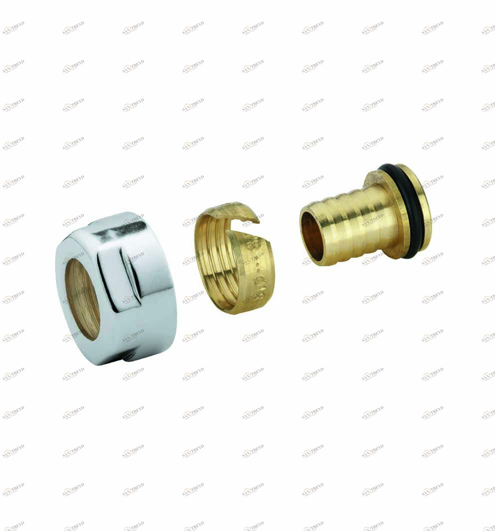 Carlo Poletti A58613B Переходник для многослойной трубы, гайка шестигранная 