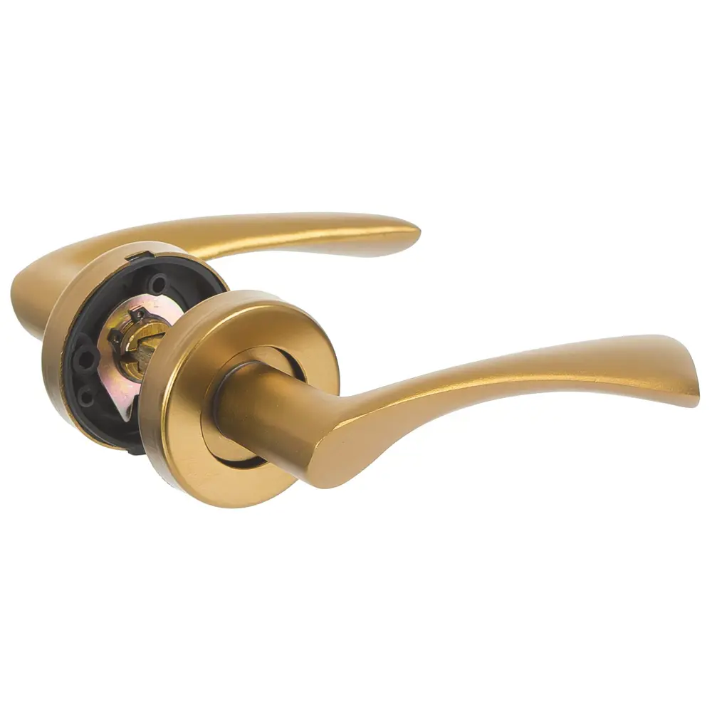 Ручки дверные на розетке E 017-S, цвет бронза EDSON STLM-2164275 - Вид №1