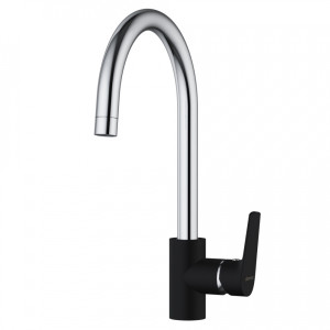 790720000 смеситель для кухни двухцветный черный Damixa Origin Balance