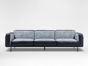 4-местный кожаный диван