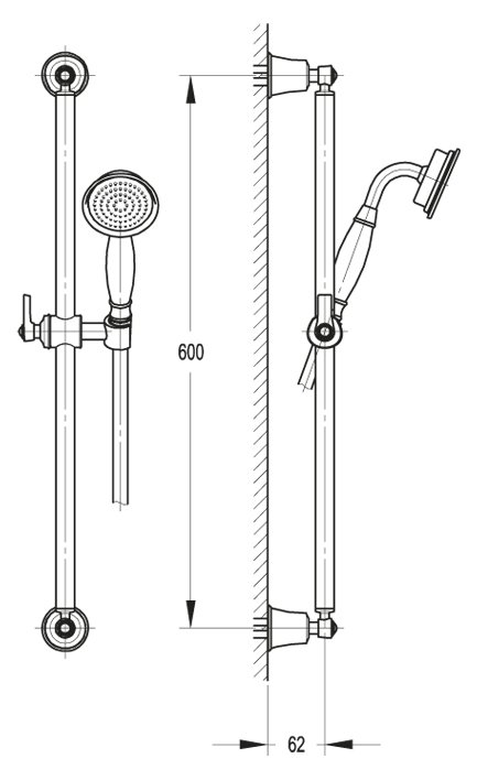Душевой гарнитур CEZARES LIBERTY-F-SD-01 - Вид №1