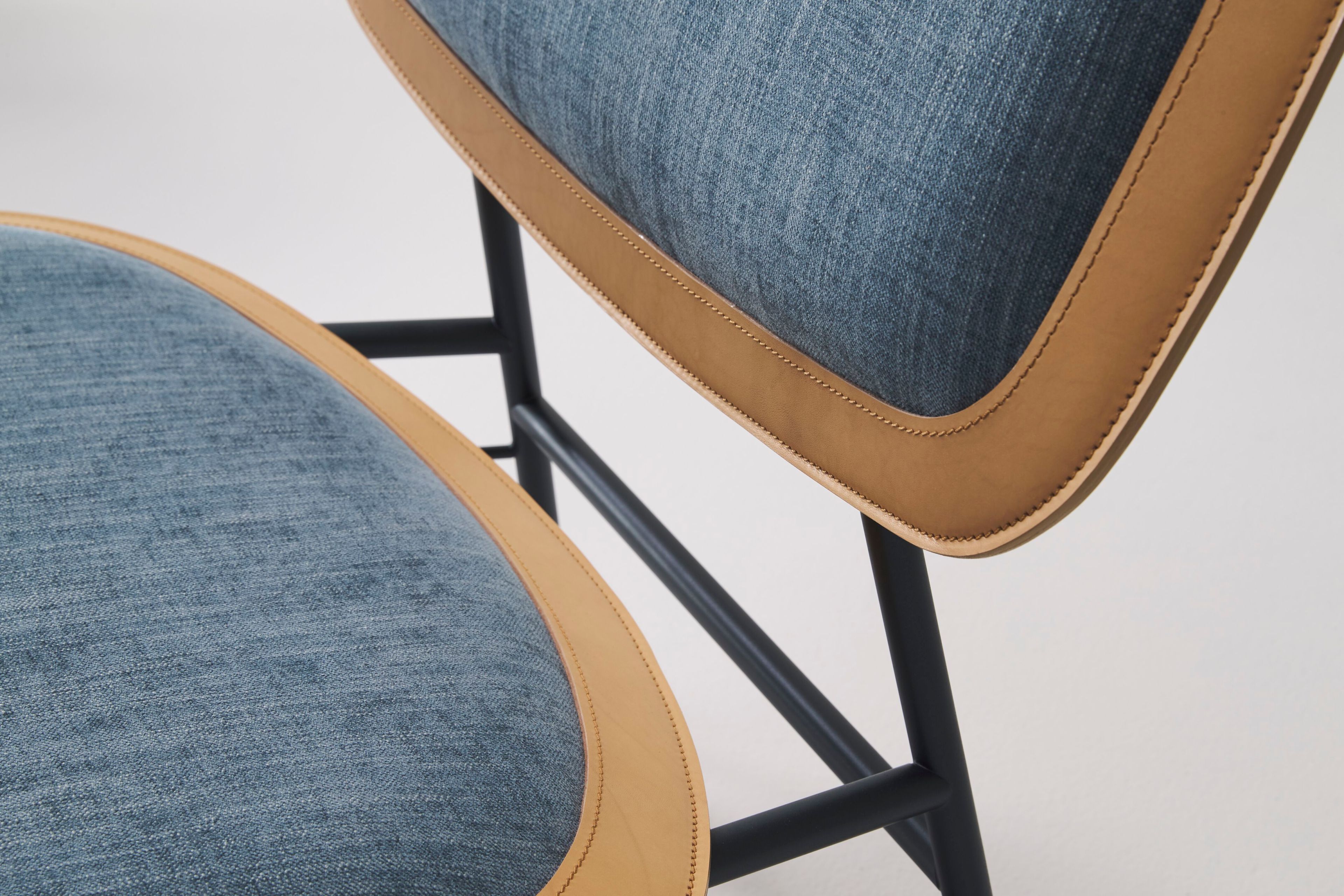 Тканевое кресло с кожаными деталями Casa Covre Винтаж ARCH-00122958 - Вид №8