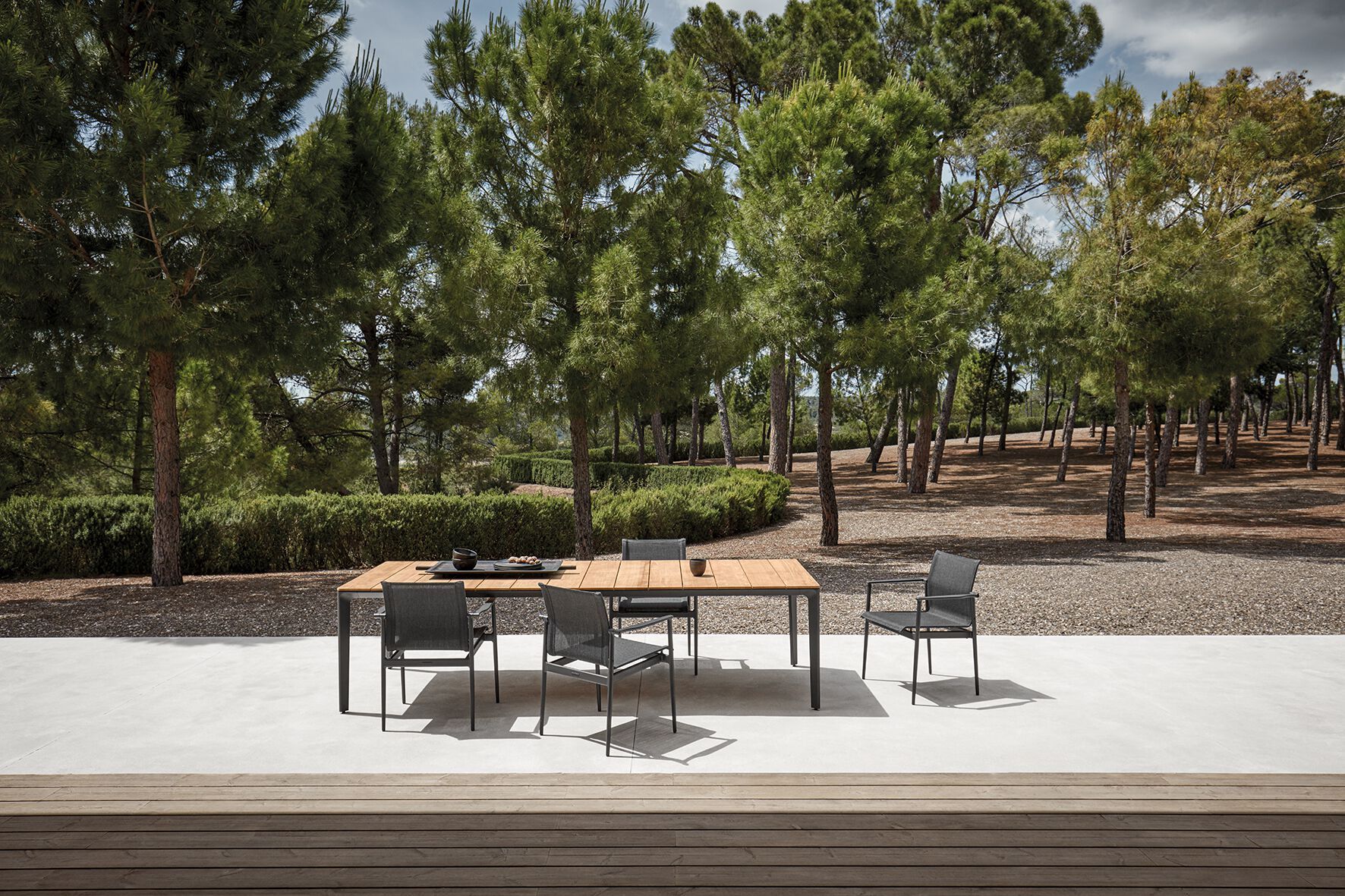 Прямоугольный стол для сада с тиковым верхом Gloster ARCH-00093528 - Вид №4