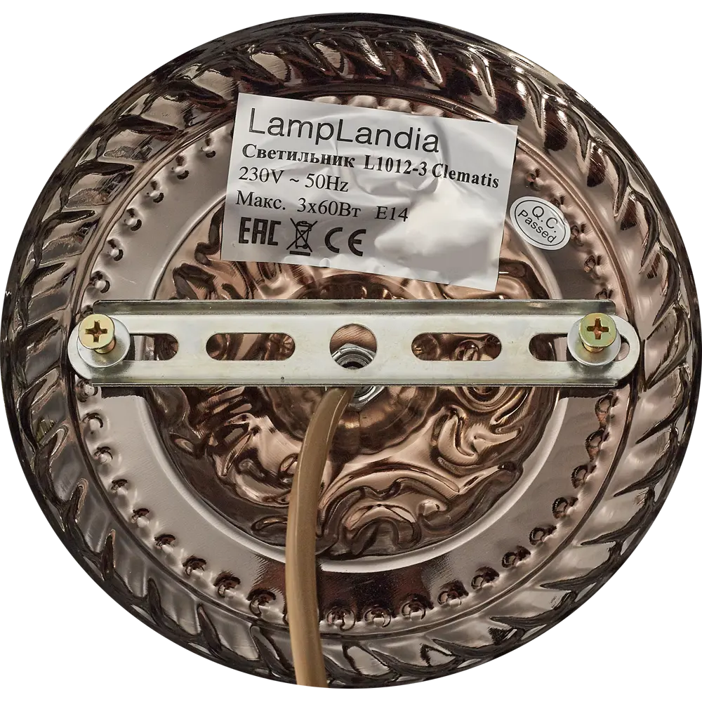 Люстра Clematis 3xE14x60 Вт LAMPLANDIA STLM-2155477 - Вид №6