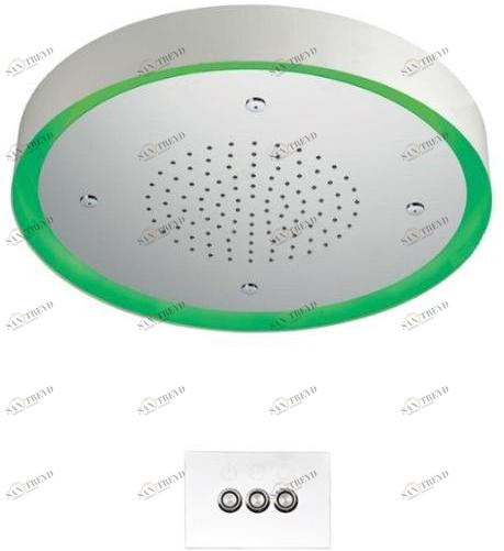 GUGLIELMI Круглая светодиодная лейка для душа из нержавеющей стали Water therapy Fiad80690