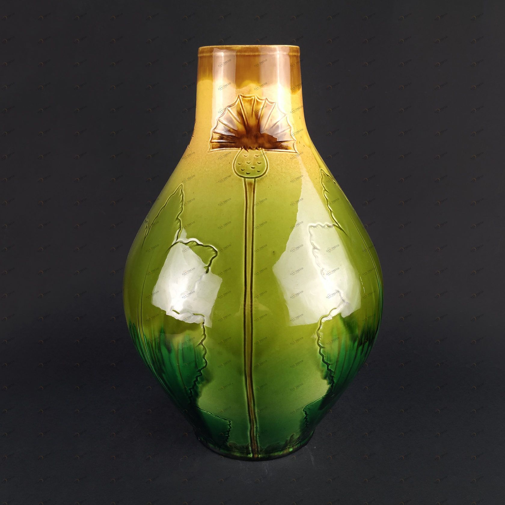 Ваза с росписью «Репейник» PROVANSFAIENCE 