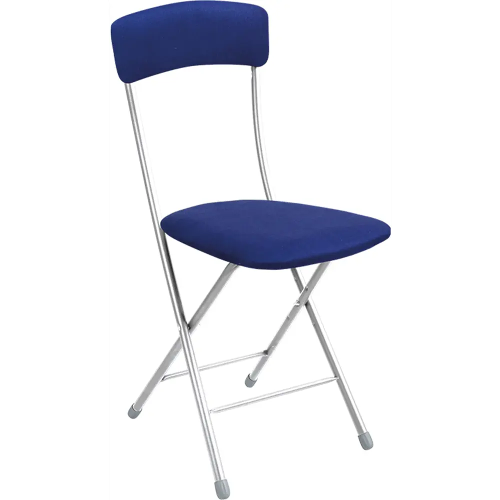 Стул складной Haushalt HC1/BL 39.5x93x54.5 см ножки металл/серый сиденье текстиль цвет синий 89352536 STLM-2202555 Santreyd 