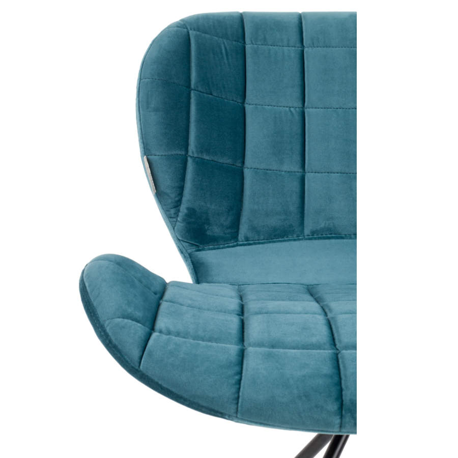 Стул OMG Velvet бирюзовый Zuiver 1100366 - Вид №7