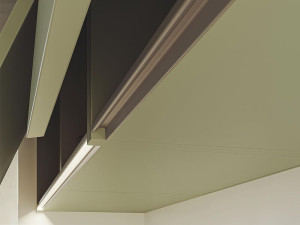 Неосвещенный профиль для настенного шкафа