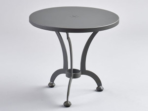 Круглый стол из нержавеющей стали