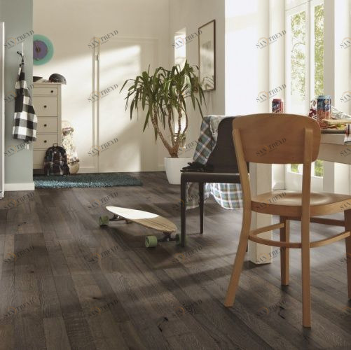 Паркетная доска Meister PС 400 Style Античный коричневый 8265 Дуб Рустик с брашью (Текстурированная) 2400х255 мм 2300200054