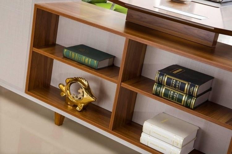 Arrediorg.it® Угловой деревянный стол со встроенной полкой Evolutio A109 180  - Вид №8