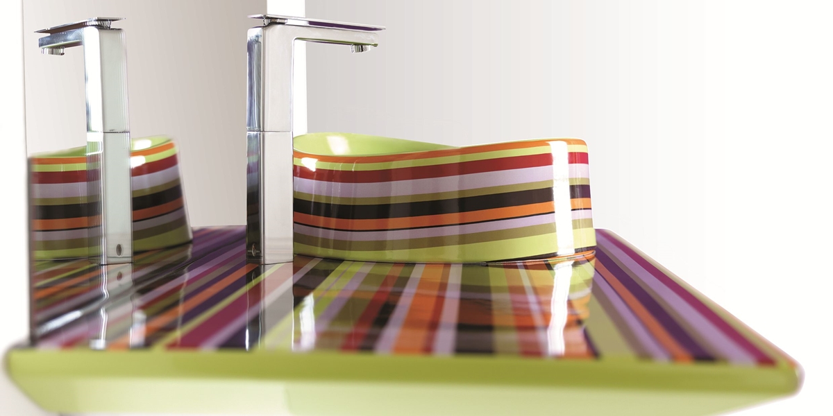 Керамическая столешница под раковину Olympia Ceramica Texture 11 PILI - Вид №2