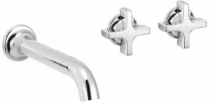 rvb Смеситель для умывальника настенный на 3 отверстия из хромированной латуни Times 4073.--.51