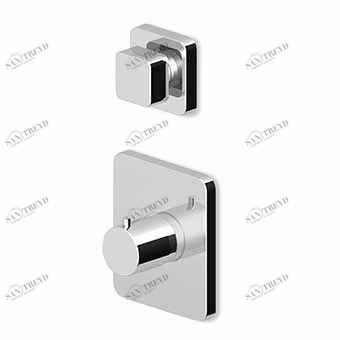ZP7646 - R97810 - R97815 Встроенный термостатический смеситель для душа 1/2 "и переключатель на 2/3 с отверстием для закрытия воды. Zucchetti Soft 