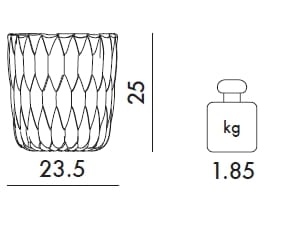 ВАЗа / ведро для льда из ПММА Kartell JELLY ARCH-00071824 - Вид №40