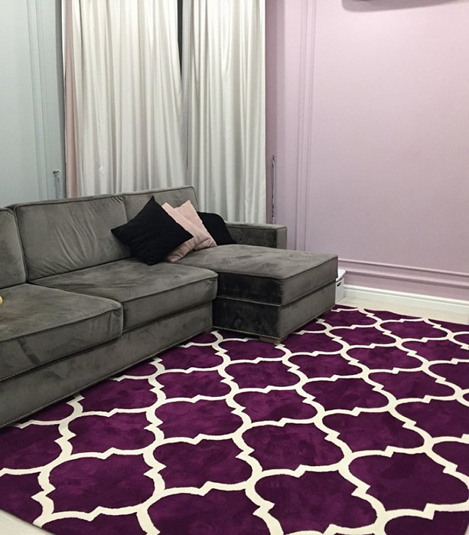 Ковер Trelli light_blue 300х400 DOLLY CAPRETS ДИЗАЙНЕРСКИЕ, ТРЕЛЬЯЖНЫЙ УЗОР 015055 Белый;голубой  - Вид №2