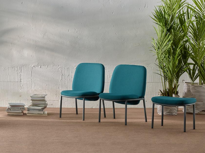 ONDARRETA Низкий табурет из ткани Lana sun-id-1485019 - Вид №7