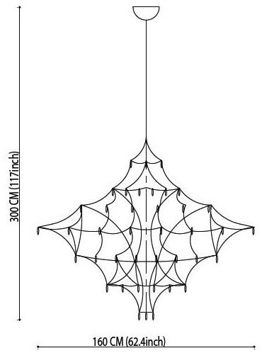 Quasar Подвесной светильник из никеля с кристаллами swarovski® sun-id-1416572 - Вид №11