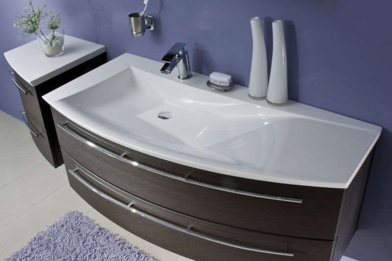 WUA361209R(786/186) Puris Crescendo, тумба под раковину 1200 мм правая, цвет дуб трюфель