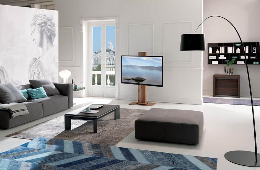 Ozzio Italia Регулируемый по высоте журнальный столик из алюминия и дерева  T062  - Вид №2