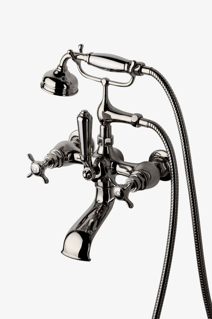 EAXT32 Наполнитель для ванны с открытыми дверьми, металлический душ и рычажный переключатель Easton Vintage Waterworks 