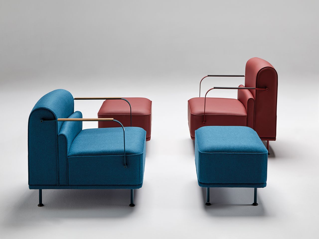 Тканевое кресло с подлокотниками Mobboli Alpe ARCH-00105279 - Вид №4