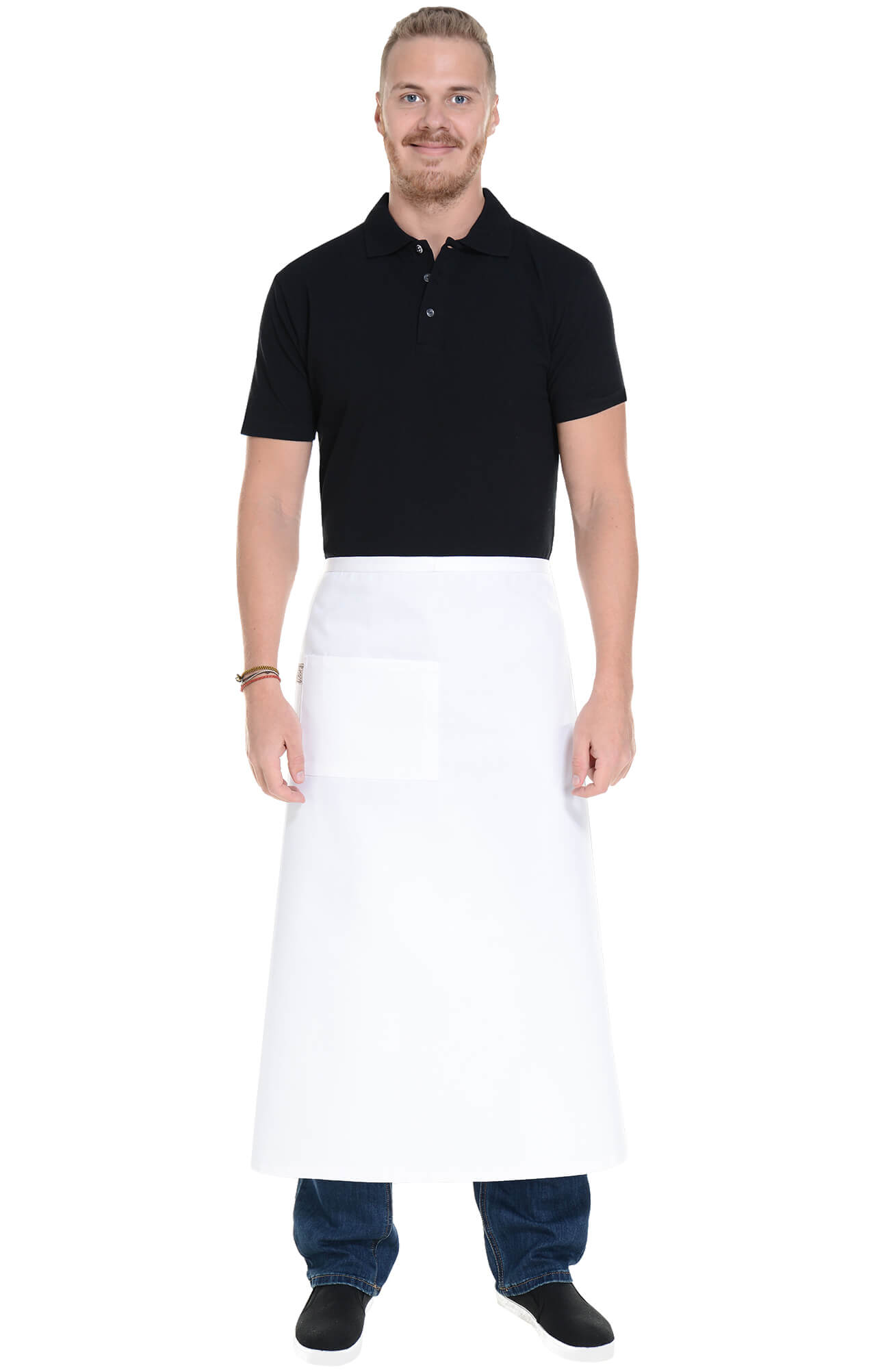 60131 Фартук удлиненный white (белый) HORECA  Одежда для официантов  размер  - Вид №7