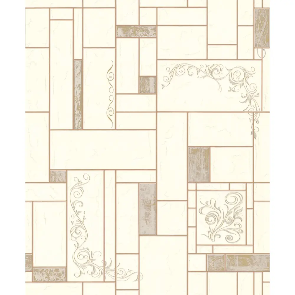 Обои виниловые Home Color Ceramica бежевые 0.53 м 510-21 17122565 STLM-2113837 - Вид №1