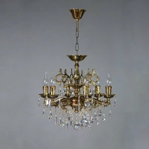 Подвесная люстра Ambiente Leon 2128/6 PB Tear Drop AMBIENTE ДИЗАЙНЕРСКИЕ, LEON 181528 Бронза