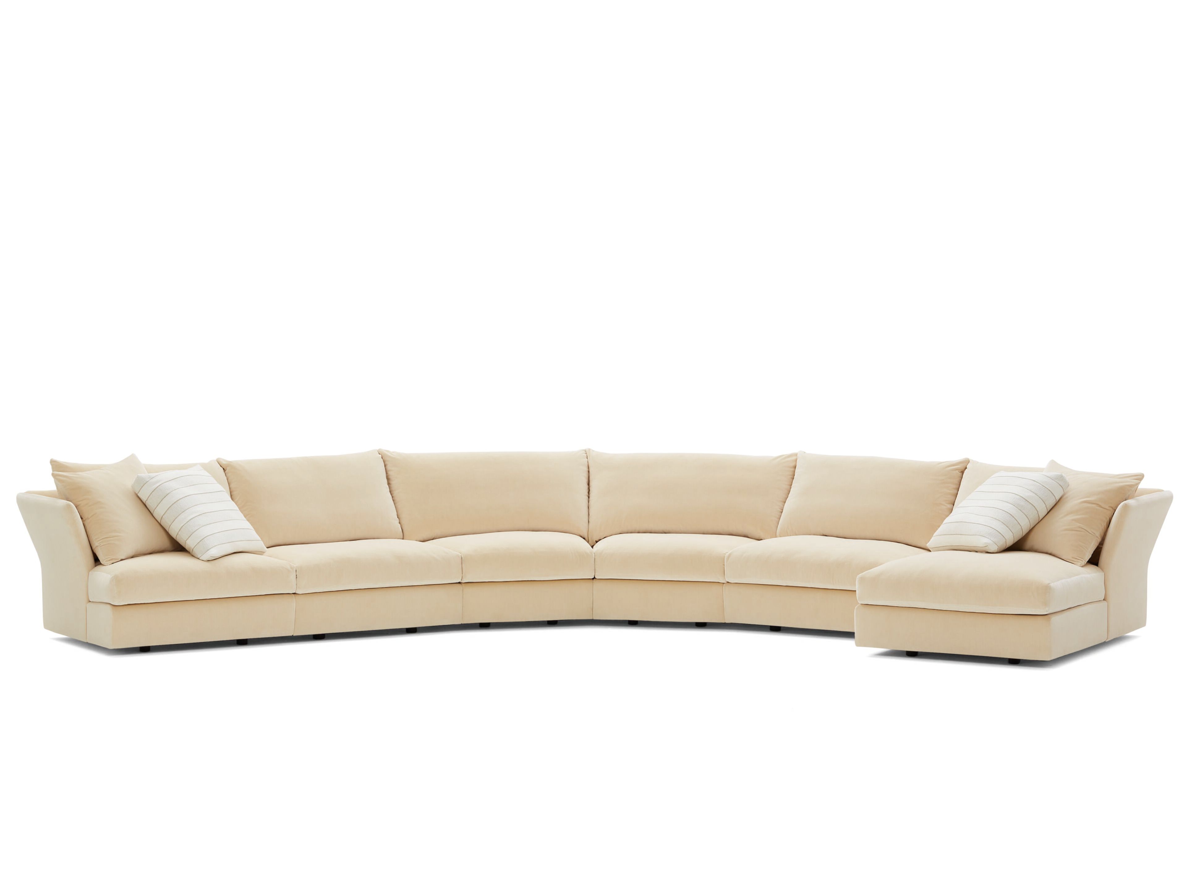 Секционный диван из ткани DE PADOVA PILLOW 20 ARCH-00058923