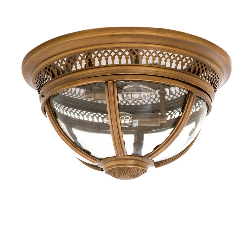 Потолочный светильник Residential от Eichholtz Латунь 109130 EICHHOLTZ ДИЗАЙНЕРСКИЕ, EICHHOLTZ 062490 Латунь;прозрачный  - Вид №1