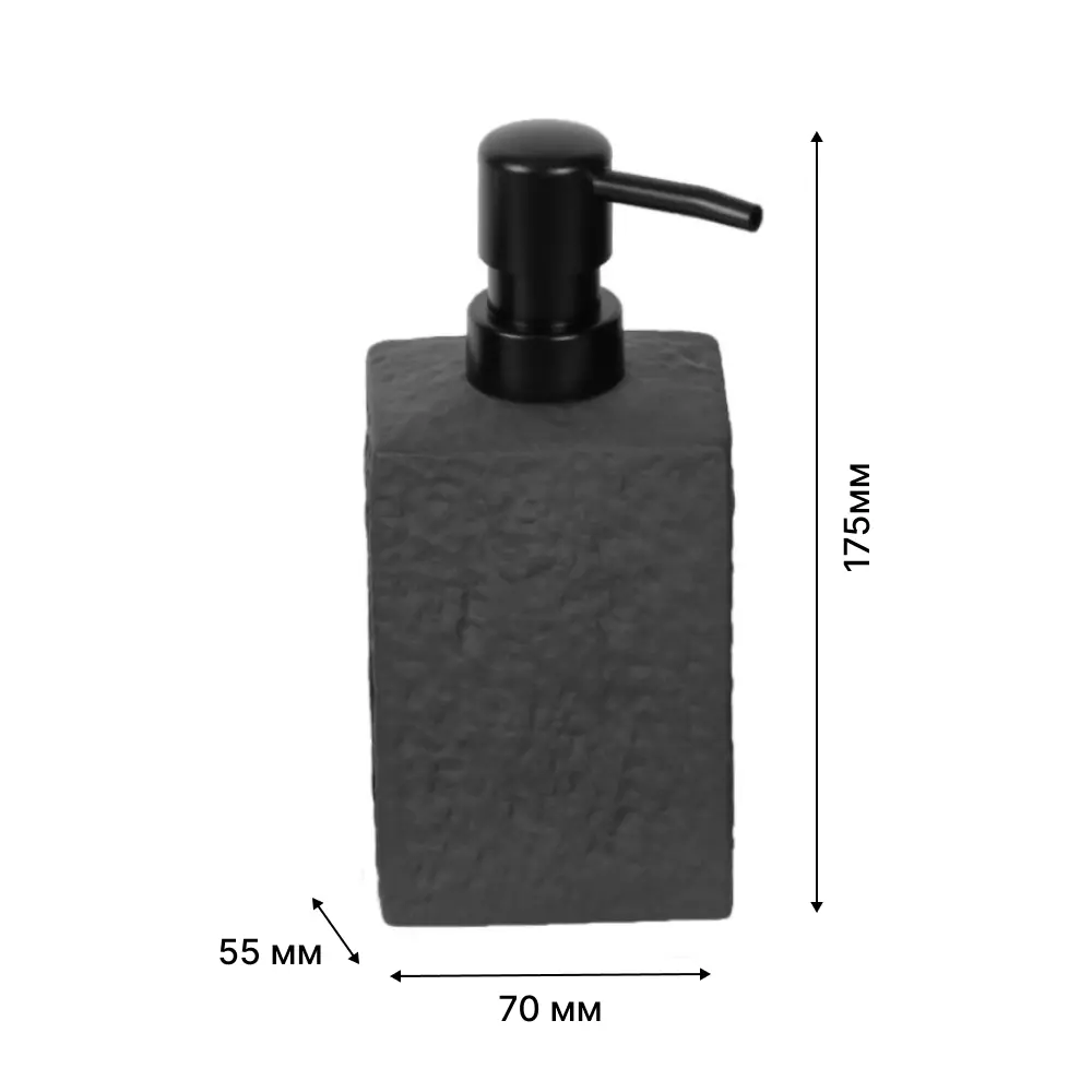 Керамический дозатор для мыла LEMER Cabras в элегантном черном цвете 89385014 STLM-1567614 - Вид №1