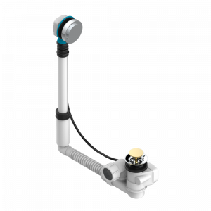 U6H-302 Перелив GEBERIT для ванны. Регулируемая высота : от 165 мм до 390 мм регулируемый вынос: от 110мм до 230мм - европейская модель - выпуск Ø 40 мм поставляется со стильный ручкой управления Thg-paris Beyond crystal с красным хрусталём Хром/золото