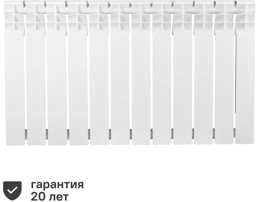 Биметаллический радиатор Equation на 12 секций для эффективного отопления 86565621