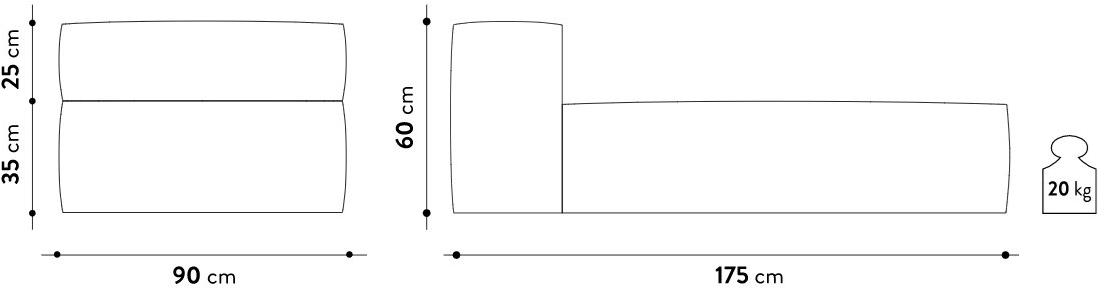 GART Садовая кушетка из мягкой ткани Mediterraneo sun-id-1346676 - Вид №3