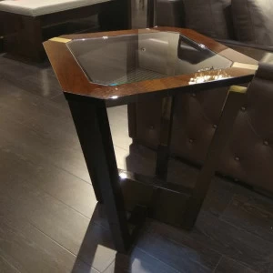 Приставной столик коричневый Coral HURTADO CORAL 00-3981633 Коричневый;черный