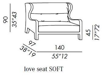 Meridiani Диван из ткани Forrest sun-id-1449952 - Вид №3