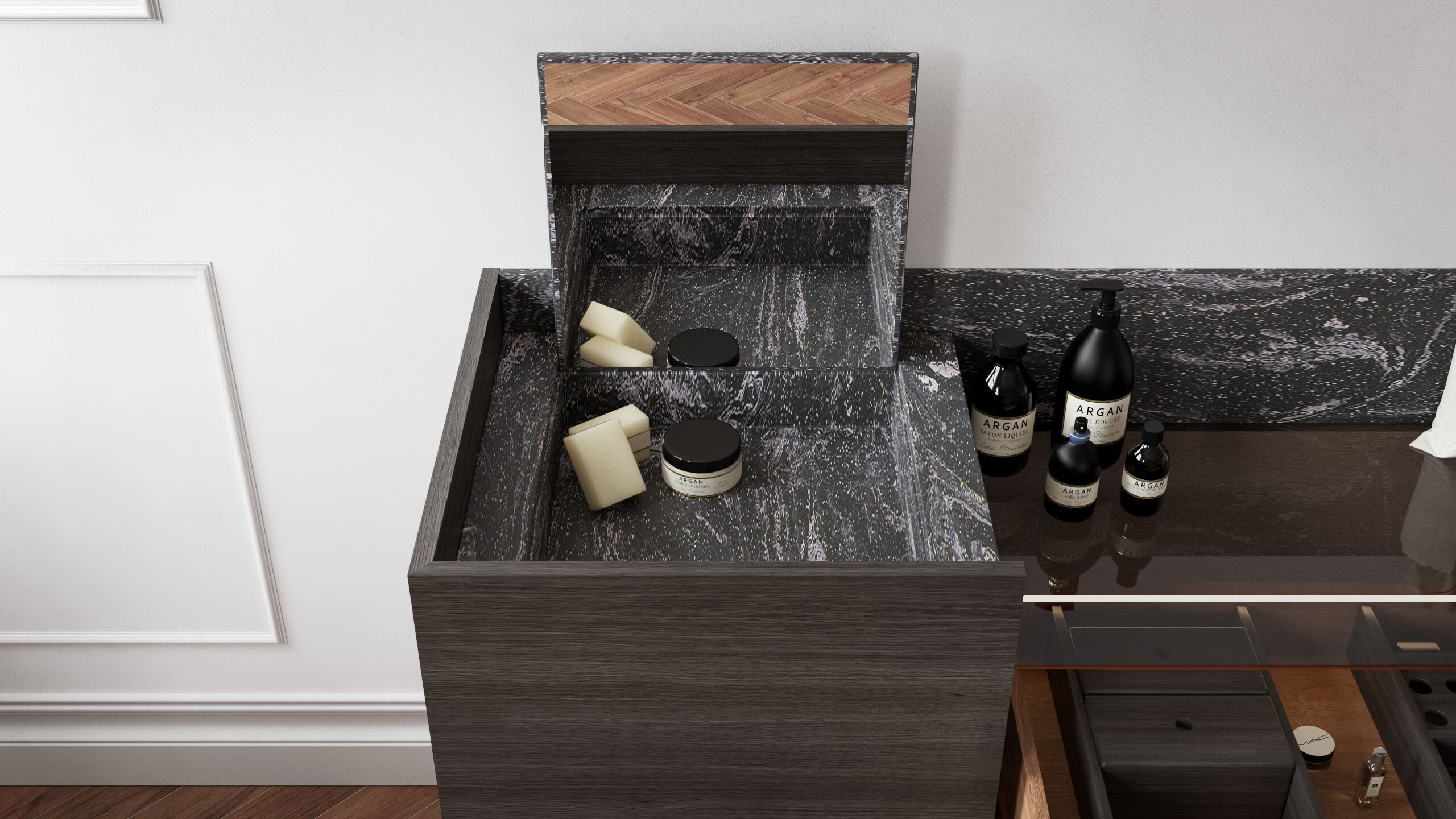 Подвесной умывальник с ящиками Acquapazza AMADIA ARCH-00065163 - Вид №4