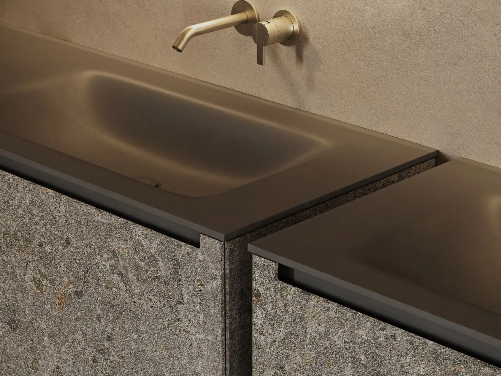 Двойной подвесной шкаф для умывальника MDi со встроенной раковиной Inbani слой ARCH-00129873 - Вид №6