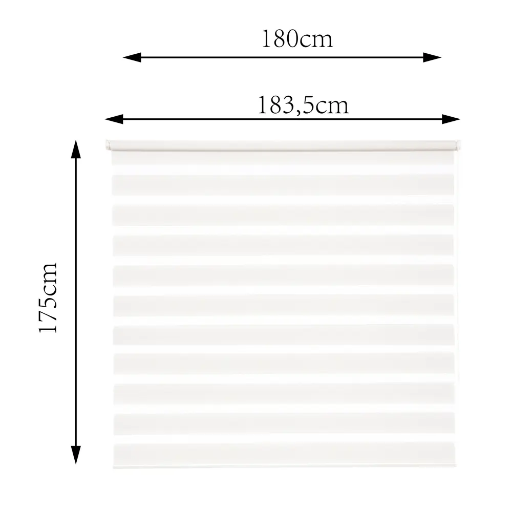 Штора рулонная день-ночь Inspire Peter 180x175 см белая White 0 82691104 STLM-2040374 - Вид №2